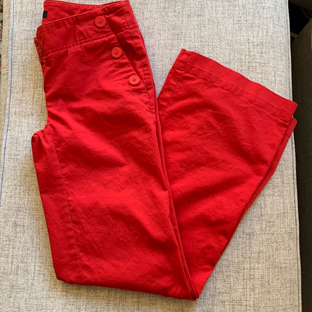 Ann Taylor LOFT Marissa Trouser // 0 // red